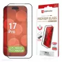 Displeja aizsargs e.v.i. Displex iPhone 17 Pro Premium ar Mount Master — izturīgs pret skrāpējumiem, caurspīdīgs/melns