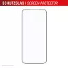 Ekrāna aizsargs e.v.i. Displex Premium iPhone 17 Pro Max ar Mount Master (skrāpējumiem un netīrumiem izturīgs, caurspīdīgs/melns)