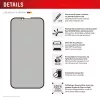 Privātuma rūdītā stikla ekrāna aizsargs e.v.i. Displex (10H) Apple iPhone 16e/17e ar privātuma filtru, triecienizturīgs un skrāpējumizturīgs