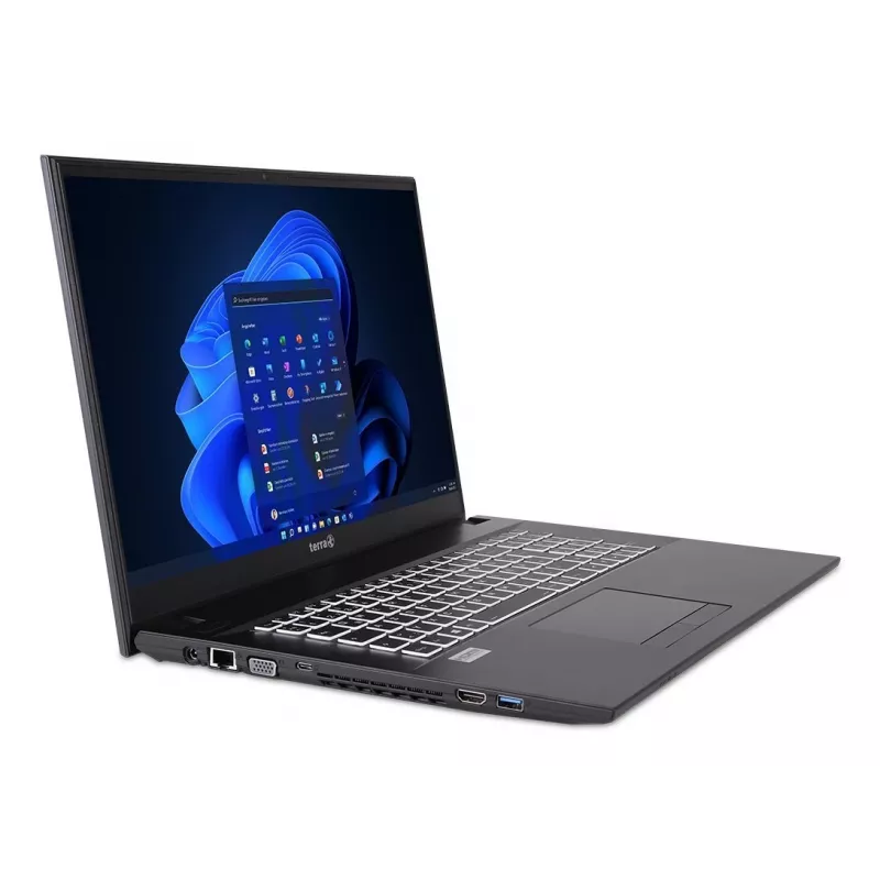 TERRA 1716R Intel® Core™ i3 i3-1315U klēpjdators 43.9 cm (17.3 collas) Full HD 8 GB DDR4-SDRAM 500 GB SSD Wi-Fi 6 (802.11ax) Windows 11 Home pelēks