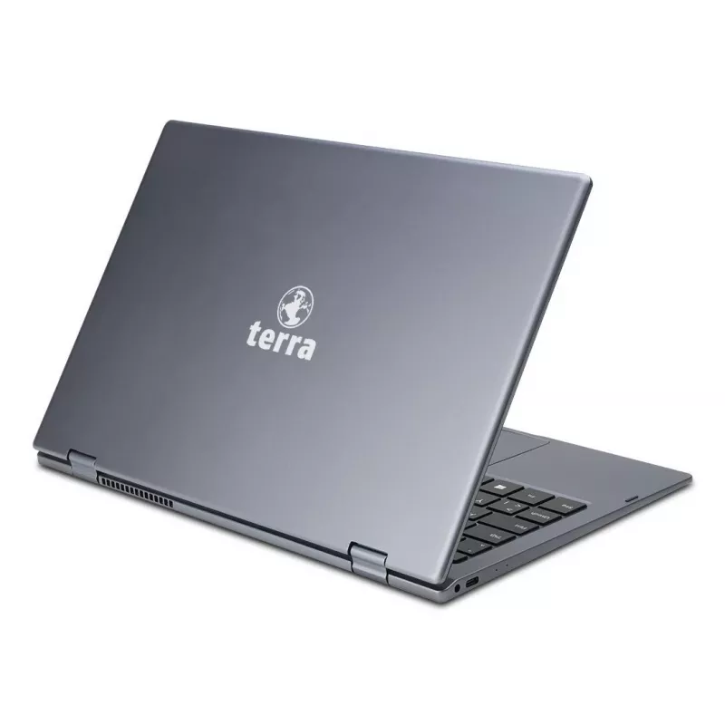 TERRA Mobile 360-13R Intel® Core™ i5 i5-1334U klēpjdators 33,8 cm (13,3 collas) skārienjutīgs Full HD 16 GB DDR4-SDRAM 512 GB SSD Wi-Fi 6 (802.11ax) Windows 11 Pro vācu antracīts