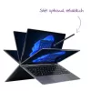 TERRA Mobile 360-13R Intel® Core™ i5 i5-1334U klēpjdators 33,8 cm (13,3 collas) skārienjutīgs Full HD 16 GB DDR4-SDRAM 512 GB SSD Wi-Fi 6 (802.11ax) Windows 11 Pro vācu antracīts