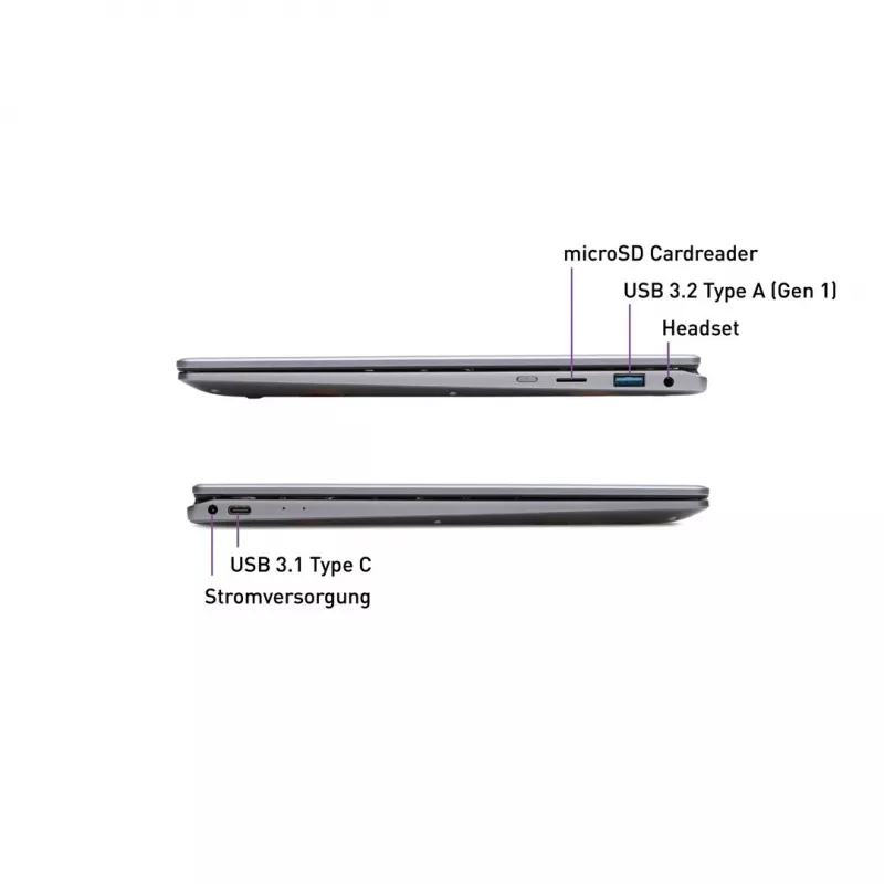 TERRA Mobile 360-13R Intel® Core™ i5 i5-1334U klēpjdators 33,8 cm (13,3 collas) skārienjutīgs Full HD 16 GB DDR4-SDRAM 512 GB SSD Wi-Fi 6 (802.11ax) Windows 11 Pro vācu antracīts