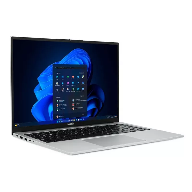 TERRA MOBILE 1610A AMD Ryzen™ 7 7730U klēpjdators 40.6 cm (16 collu) WUXGA 16 GB DDR4-SDRAM 512 GB SSD Wi-Fi 6 (802.11ax) Windows 11 Pro Melns, Sudraba