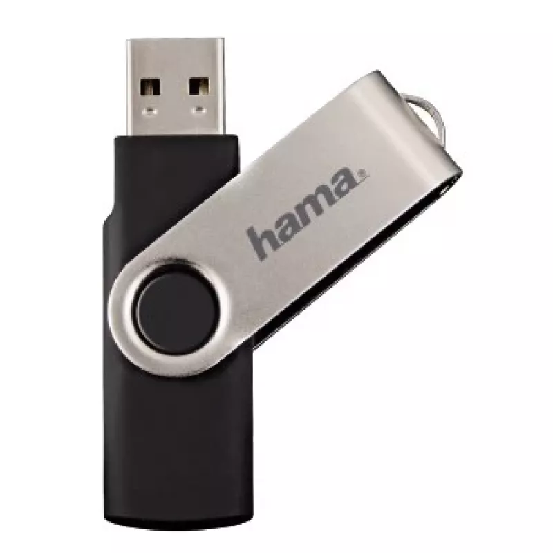 Hama Rotate USB 2.0 32GB USB zibatmiņa USB Type-A Melna