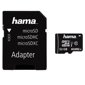Flash atmiņa Hama 32GB UHS-I Class 10 microSDHC