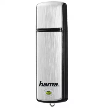 Hama Fancy USB zibatmiņa 128 GB USB Type-A 2.0 Melns, Sudraba