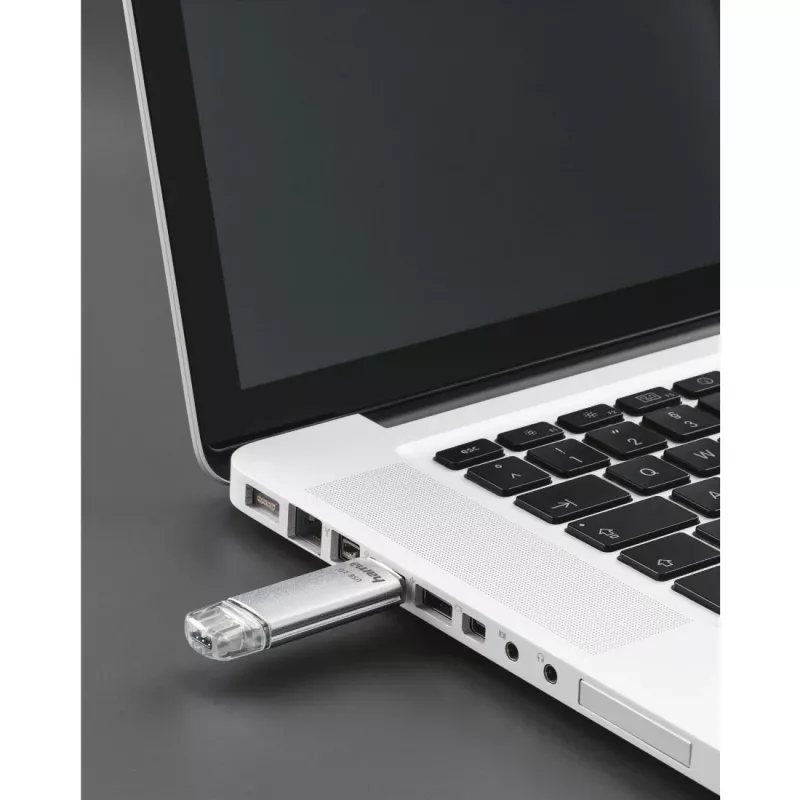 Hama C-Laeta USB zibatmiņa 64 GB USB Type-A / USB Type-C 3.2 Gen 1 (3.1 Gen 1) Sudraba