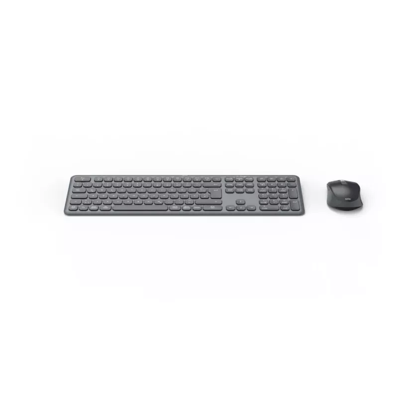 Hama WKM-550 tastatūra Pele iekļauta Mājai/Birojam RF Bezvadu + Bluetooth QWERTZ Vācu Melna
