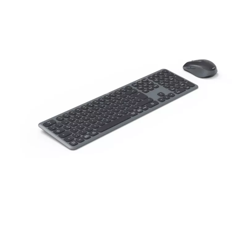 Hama WKM-550 tastatūra Pele iekļauta Mājai/Birojam RF Bezvadu + Bluetooth QWERTZ Vācu Melna