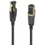Hama 00202002 tīkla kabelis Melns 3 m Cat8 S/FTP (S-STP)
