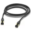 Hama 00202002 tīkla kabelis Melns 3 m Cat8 S/FTP (S-STP)