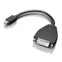 Lenovo 0B47090 video kabeļa adapteris 0,2 m Mini-DisplayPort SL-DVI Melns