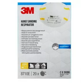 3M 8710PRO20 putekļu maska 20 gab. Kauss FFP1