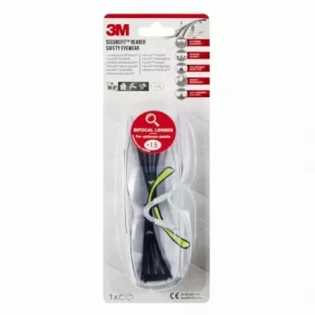 3M SF415C1 Aizsargbrilles Polikarbonāta (PC) Melna, Dzeltena