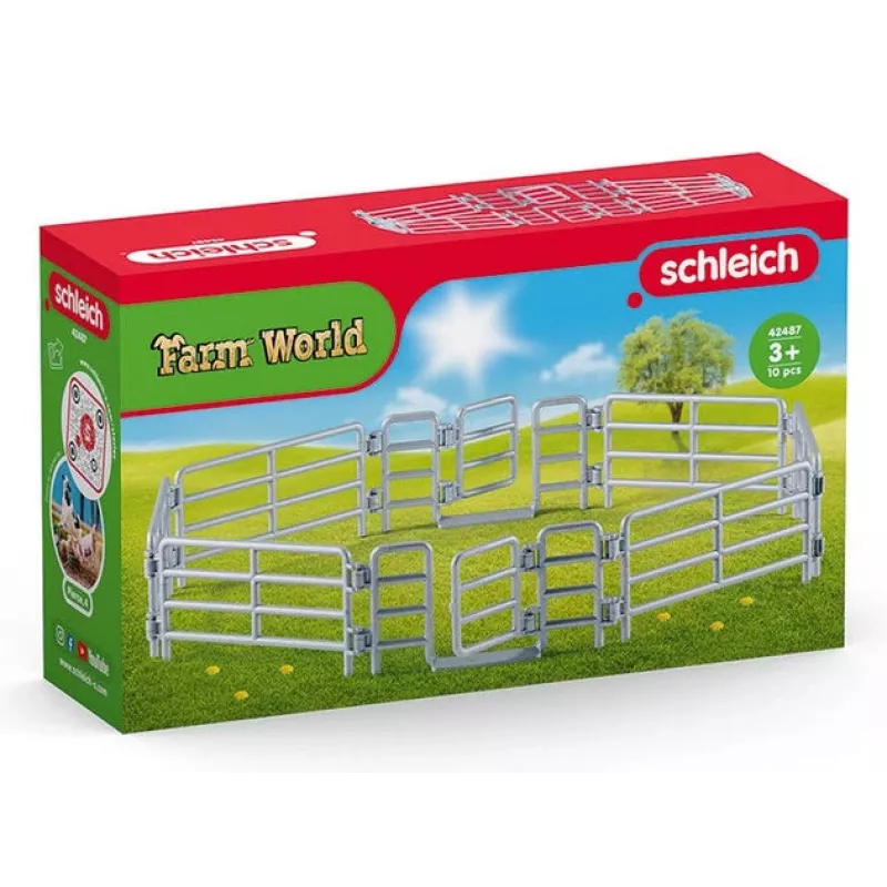 schleich Aploka žogs, Rotaļu figūriņu žogs, 3 gads(-i), Sudraba