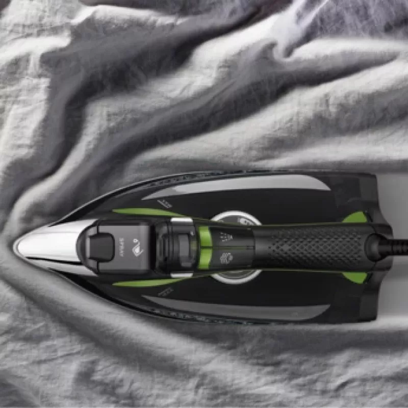 Rowenta DW6330 Eco Intelligence Dry & Steam gludeklis Microsteam 400 HD zole 2500 W Melns, Zaļš