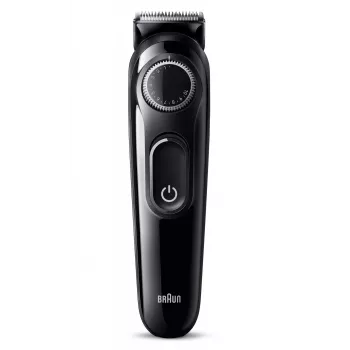Braun BeardTrimmer 3 Beard Trm 3 BT3400, mazgājams, ar bateriju, melns