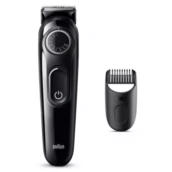Braun BeardTrimmer 3 Beard Trm 3 BT3400, mazgājams, ar bateriju, melns