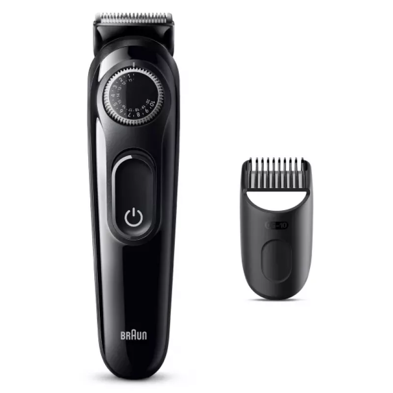 Braun BeardTrimmer 3 Beard Trm 3 BT3400, mazgājams, ar bateriju, melns