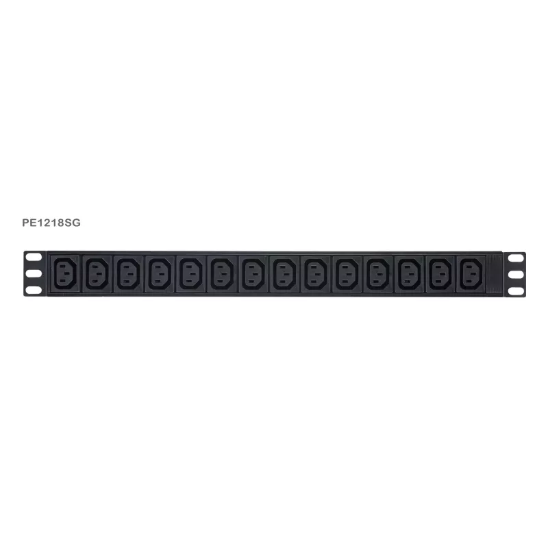 ATEN Basic Metered 1U PDU ar pārsprieguma aizsardzību, Basic, Metered, 1U, melns, LCD, 18 maiņstrāvas kontaktligzdas (-u), C13 savienotājs