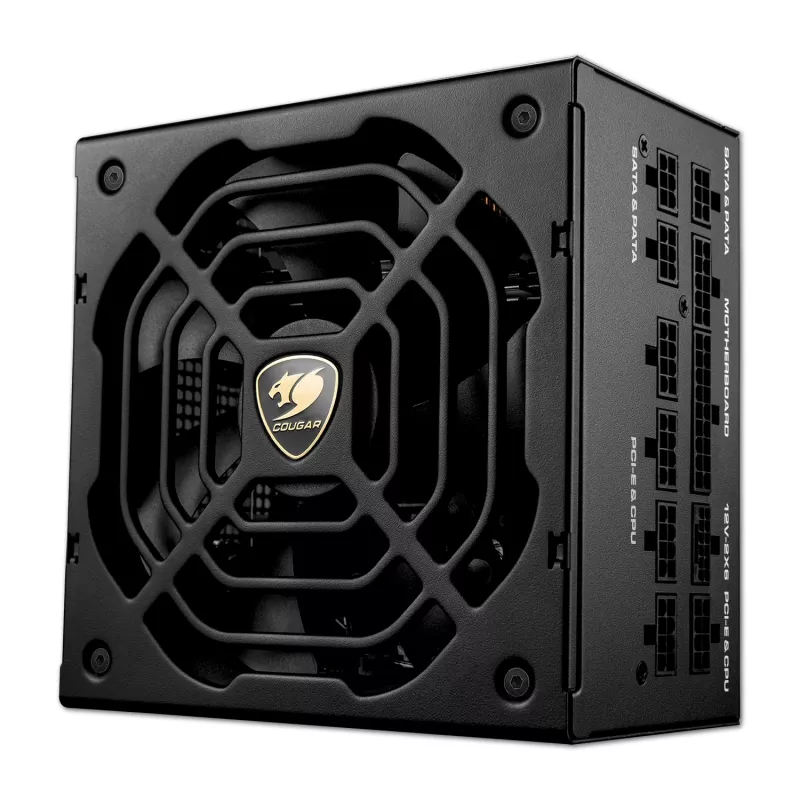Barošanas bloks COUGAR GR 1000W ATX3.1 PCIE 5.1 80 PLUS Gold, 1000 W, 20+4 kontaktu ATX, 120 mm ventilators