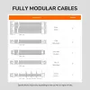 Barošanas bloks COUGAR GR 1000W ATX3.1 PCIE 5.1 80 PLUS Gold, 1000 W, 20+4 kontaktu ATX, 120 mm ventilators