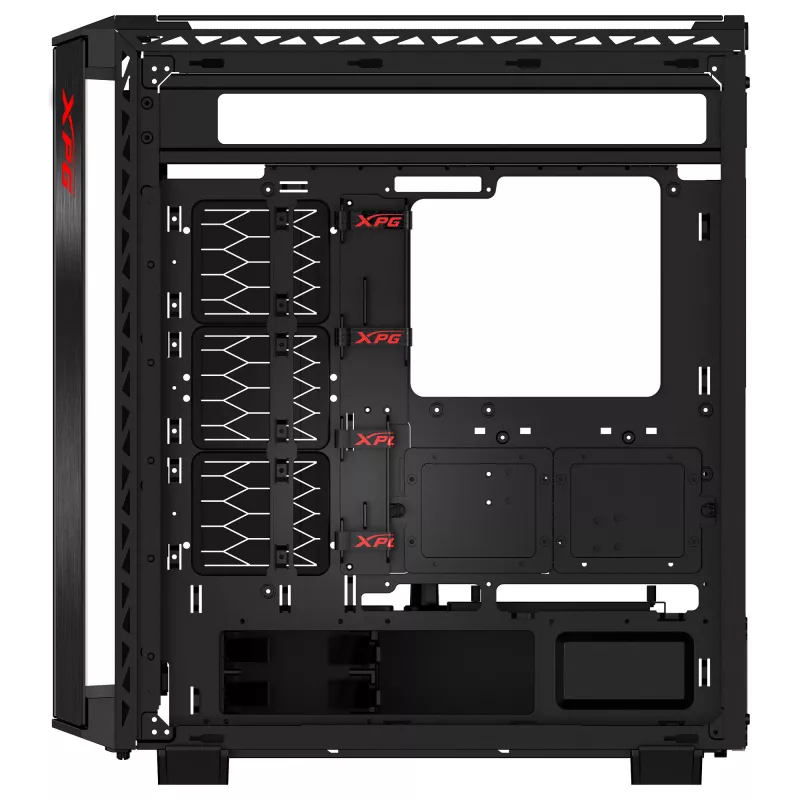 XPG BATTLECRUISER II ST Mid-Tower Melns, Midi Tower, PC, melna, ATX, EATX, micro ATX, Mini-ITX, nerūsējošais tērauds, spēlēm