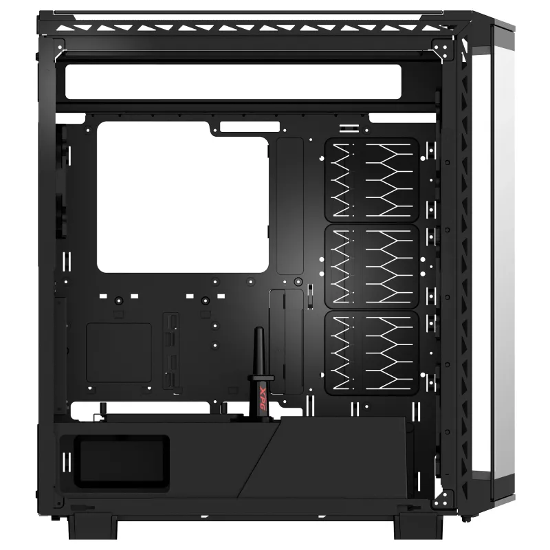XPG BATTLECRUISER II ST Mid-Tower Melns, Midi Tower, PC, melna, ATX, EATX, micro ATX, Mini-ITX, nerūsējošais tērauds, spēlēm