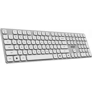 MSI FORGE K210 W COMBO balta US tastatūra Pele iekļauta Mājai/Birojam USB QWERTY US angļu valoda