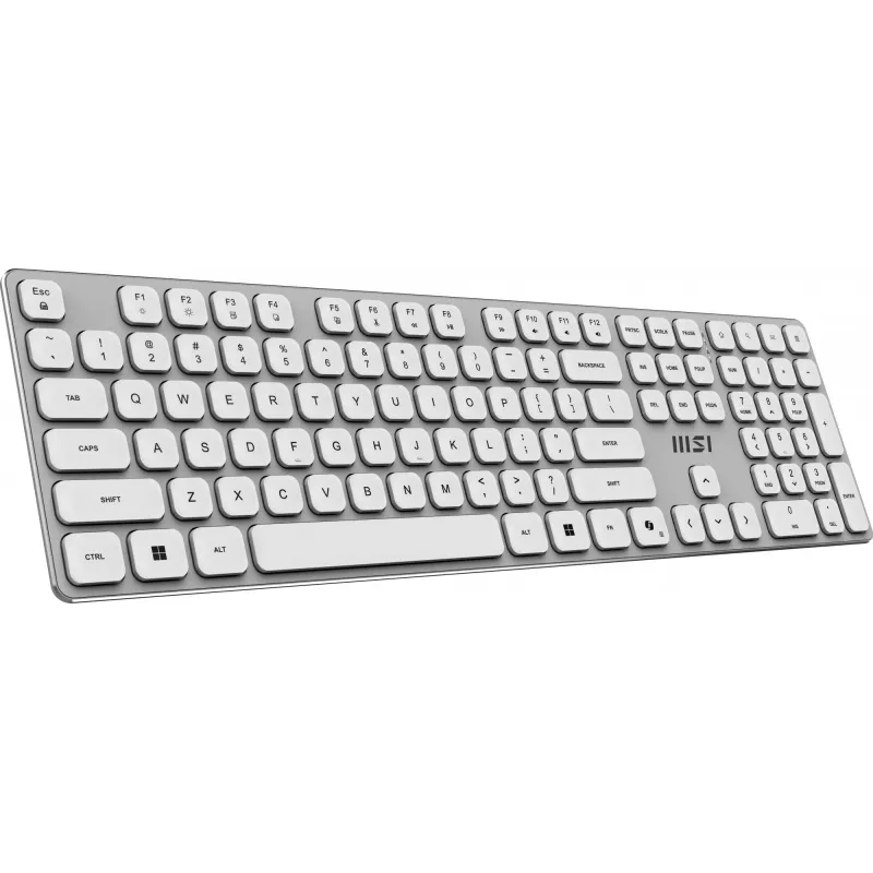 MSI FORGE K210 W COMBO balta US tastatūra Pele iekļauta Mājai/Birojam USB QWERTY US angļu valoda