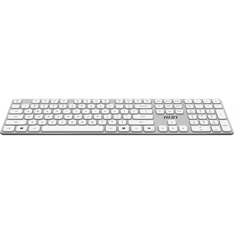 MSI FORGE K210 W COMBO balta US tastatūra Pele iekļauta Mājai/Birojam USB QWERTY US angļu valoda