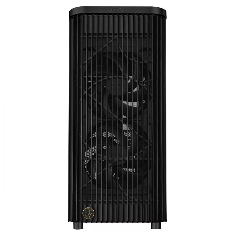 PC korpuss ASUS ProArt PA401 Mesh Panel melns, ATX, 2x160 mm priekšā, 1x120 mm aizmugurē, 2x3.5 collu + 2x2.5 collu, USB 3.2 Gen1
