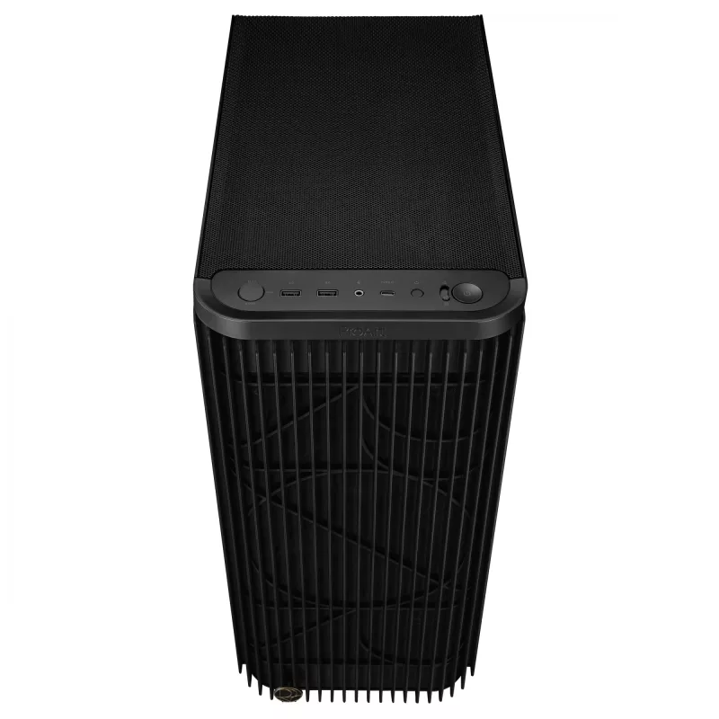 PC korpuss ASUS ProArt PA401 Mesh Panel melns, ATX, 2x160 mm priekšā, 1x120 mm aizmugurē, 2x3.5 collu + 2x2.5 collu, USB 3.2 Gen1
