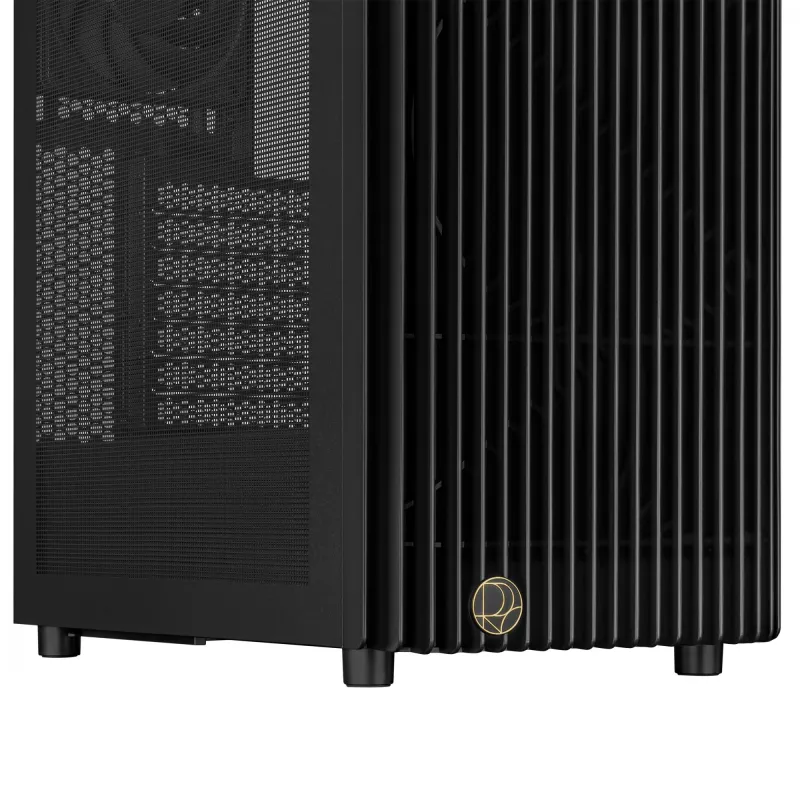 PC korpuss ASUS ProArt PA401 Mesh Panel melns, ATX, 2x160 mm priekšā, 1x120 mm aizmugurē, 2x3.5 collu + 2x2.5 collu, USB 3.2 Gen1