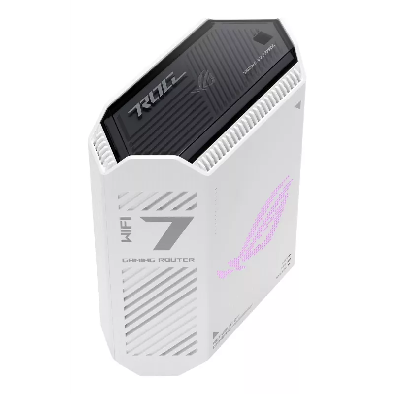 ASUS GS-BE7200 bezvadu maršrutētājs 2.5 Gigabit Ethernet divjoslu (2.4 GHz / 5 GHz) Balts, Melns