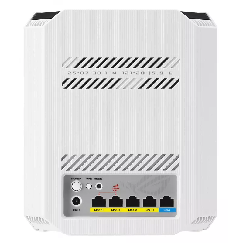 ASUS GS-BE7200 bezvadu maršrutētājs 2.5 Gigabit Ethernet divjoslu (2.4 GHz / 5 GHz) Balts, Melns