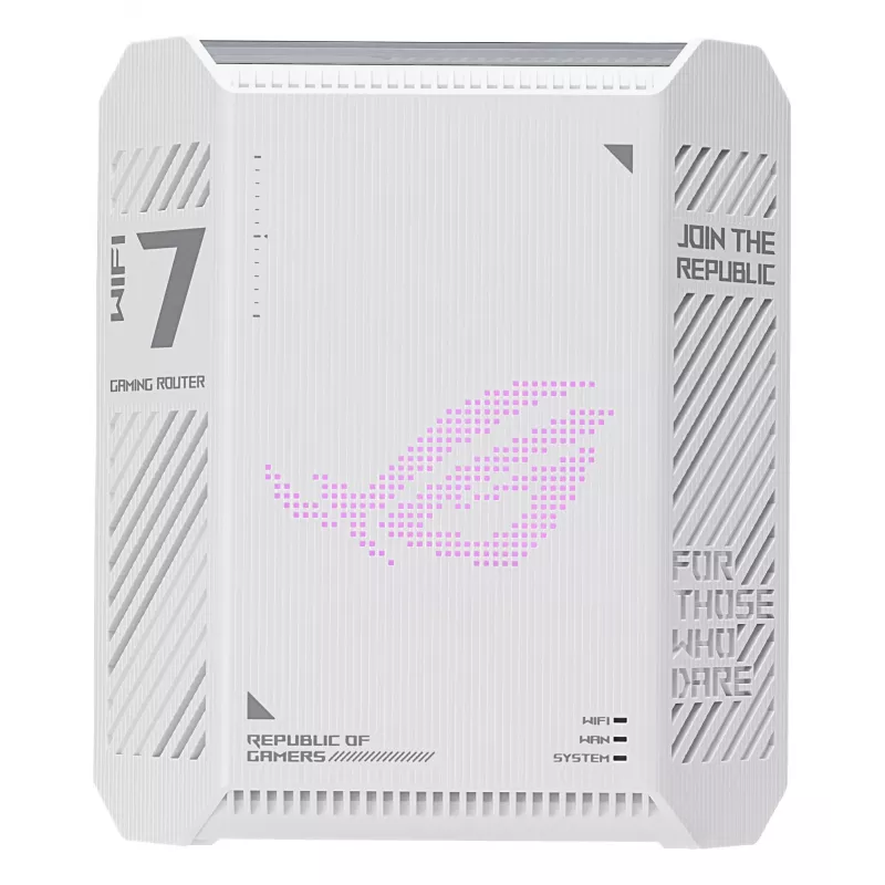 ASUS GS-BE7200 bezvadu maršrutētājs 2.5 Gigabit Ethernet divjoslu (2.4 GHz / 5 GHz) Balts, Melns