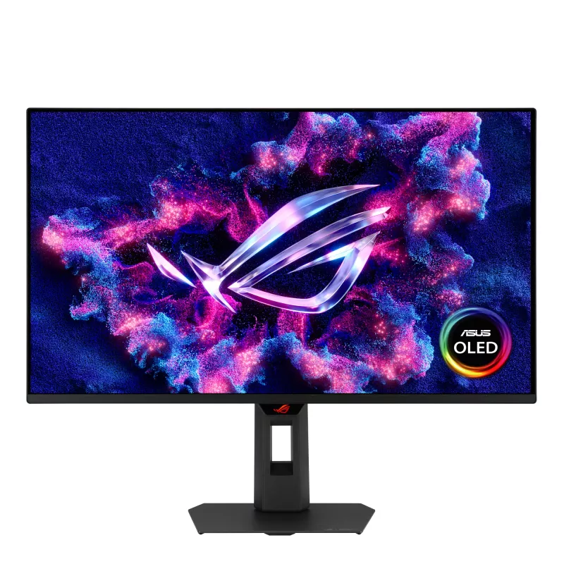 ASUS ROG Strix OLED XG27AQDMG gaming monitor 26.5 inch 2560x1440 WOLED 0.03 ms USB 3.2 Gen 1 VESA height-adjustable, Melns