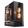 Cougar CFV235 Vision Midi Tower PC korpuss, ARGB, 9.16 collu LCD (1920×462), rūdīts stikls, melns