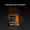 Cougar CFV235 Vision Midi Tower PC korpuss, ARGB, 9.16 collu LCD (1920×462), rūdīts stikls, melns