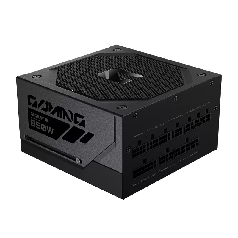 GIGABYTE GAMING 850GM PG5 barošanas bloks - PCIe 5.1, 80 PLUS Gold, pilnībā modulāra konstrukcija, 135 mm ventilators, ATX 3.1 saderīgs, ES kontaktdakša