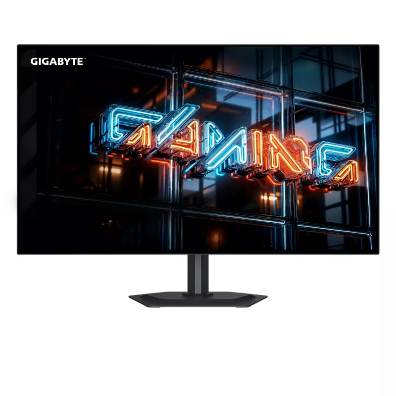 27 collu GIGABYTE MO27Q28GR WOLED QHD spēļu monitors — 2560×1440, 280 Hz, 0,03 ms, 335 cd/m², HDMI 2.1, DisplayPort 1.4