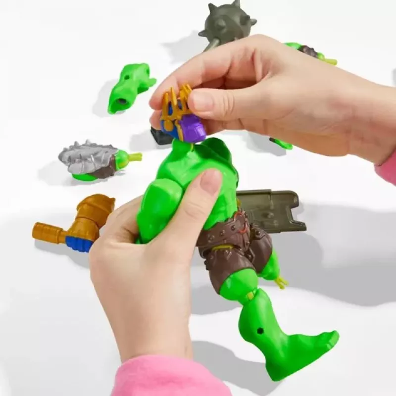 HASBRO Marvel MixMashers Avengers Hulk Mix-&-Match darbības figūra, daudzkrāsaina, vecumam 4+