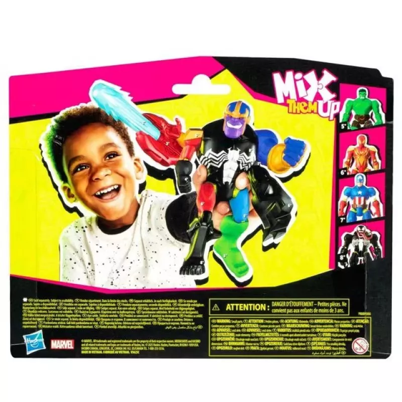 Marvel MixMashers Avengers Thanos Mix-&-Match, 4 gadi, Daudzkrāsains