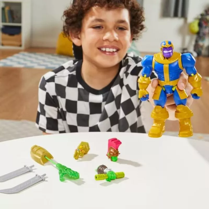 Marvel MixMashers Avengers Thanos Mix-&-Match, 4 gadi, Daudzkrāsains