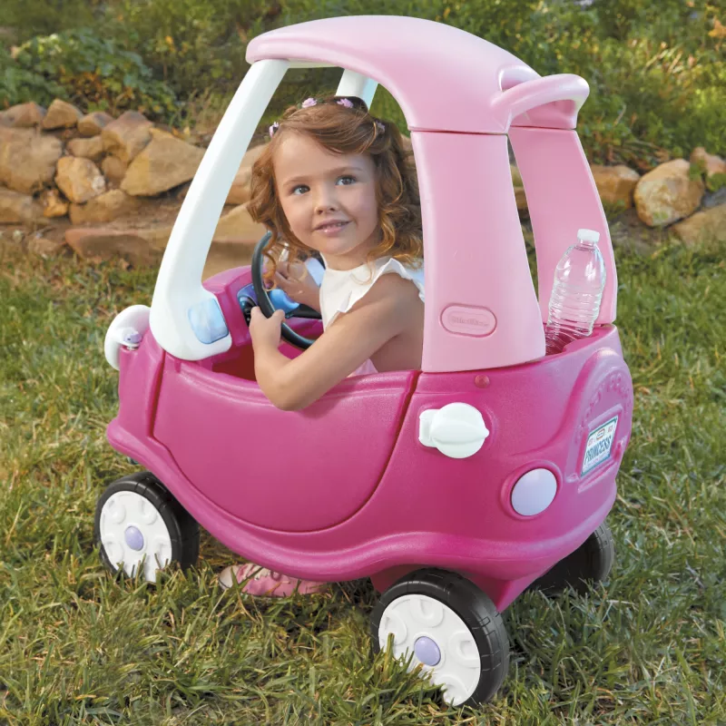 Little Tikes Cozy Coupe Princess, 1.5 gadi, 4 riteņi, Plastmasa, Zila, Rozā, Balta