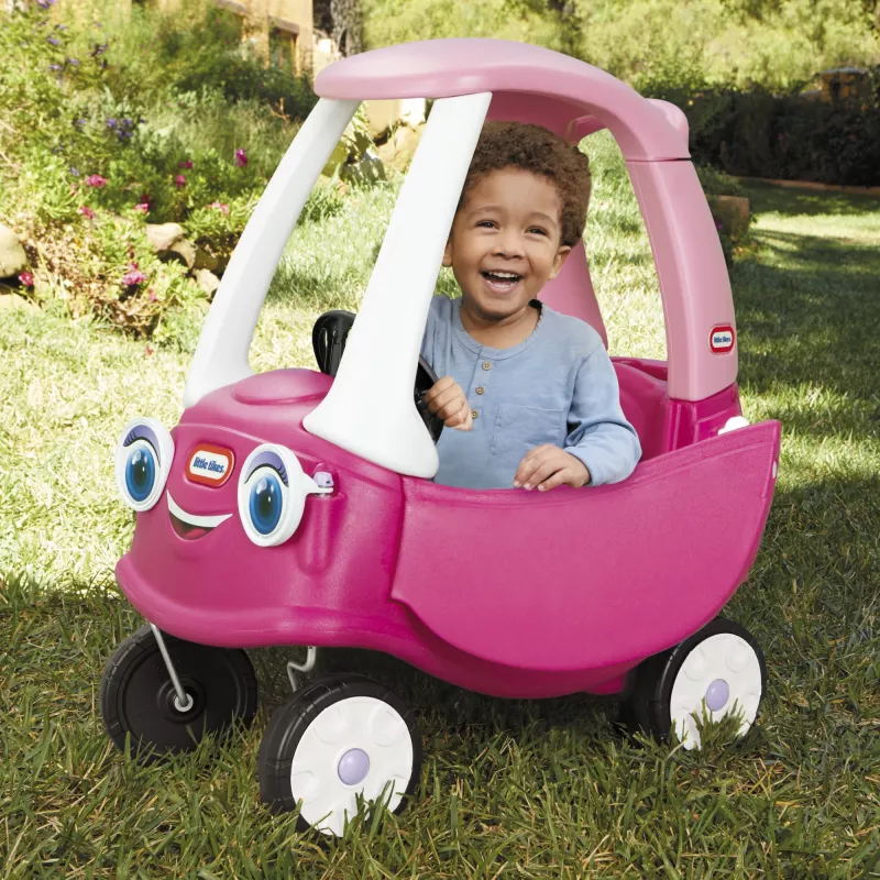 Little Tikes Cozy Coupe Princess, 1.5 gadi, 4 riteņi, Plastmasa, Zila, Rozā, Balta