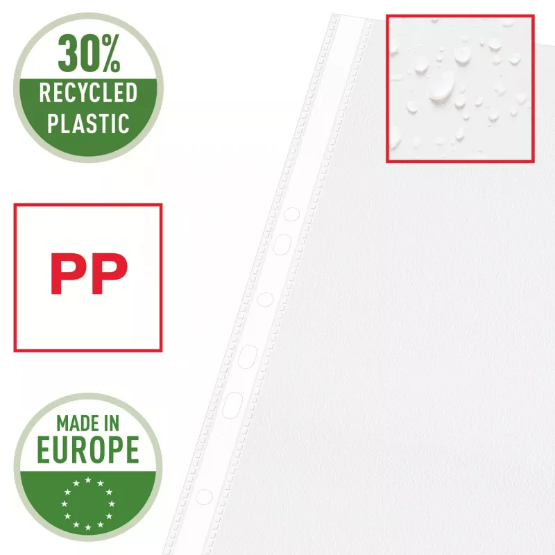 Esselte Quality Pocket A3 portrets, 30% pirmspatēriņa pārstrādāta plastmasa