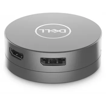DELL 6-in-1 USB-C multiportu adapteris - DA305, vadu, USB 3.2 Gen 2 (3.1 Gen 2) Type-C, 10,100,1000 Mbit/s, sudraba, 3840 x 2160 pikseļu, Dell